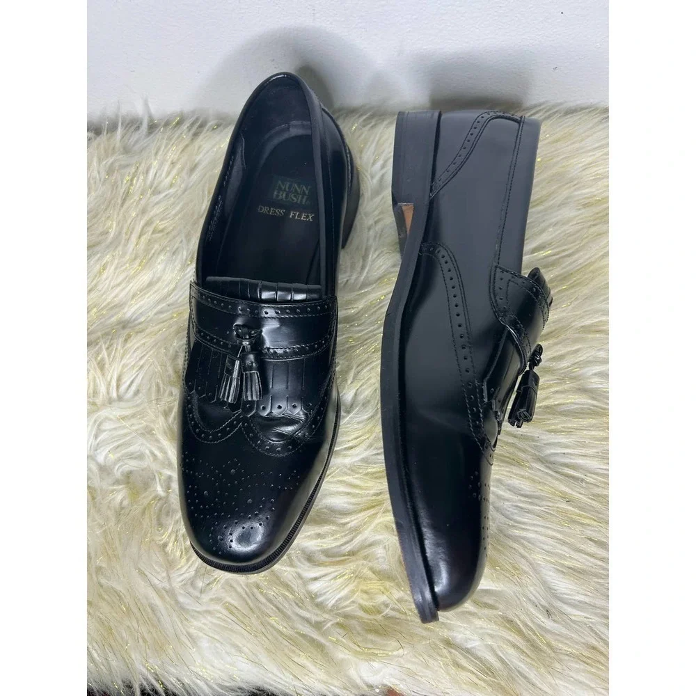 Nunn Bush Wing Tip Tassel Slip On‎ Loafer 13